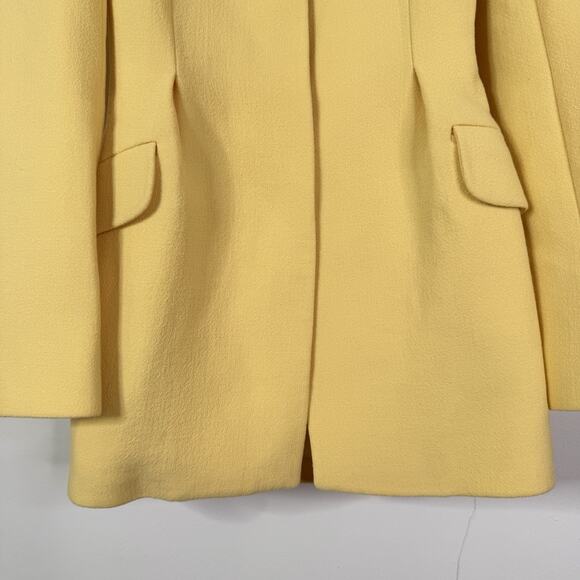 Emilia Wickstead Butter Yellow Wool Crepe Aiden Jacket Size UK 8 US 4 Retro NWT - Picture 5 of 14